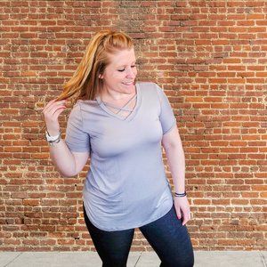 Criss Cross Neck Top